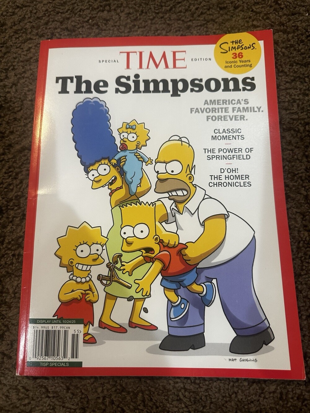 TIME Magazine Special Edition The Simpsons 36 Iconic Years 2025  Brand New